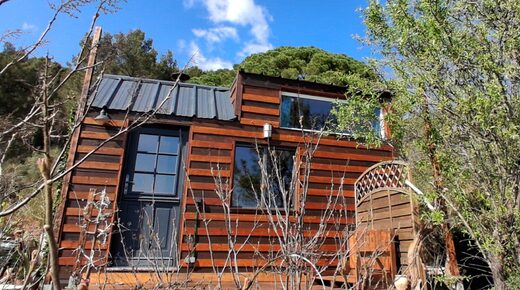 Tiny house avec séance de spa privatif